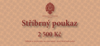 Univerzální stříbrný poukaz v hodnotě 2500,- Kč